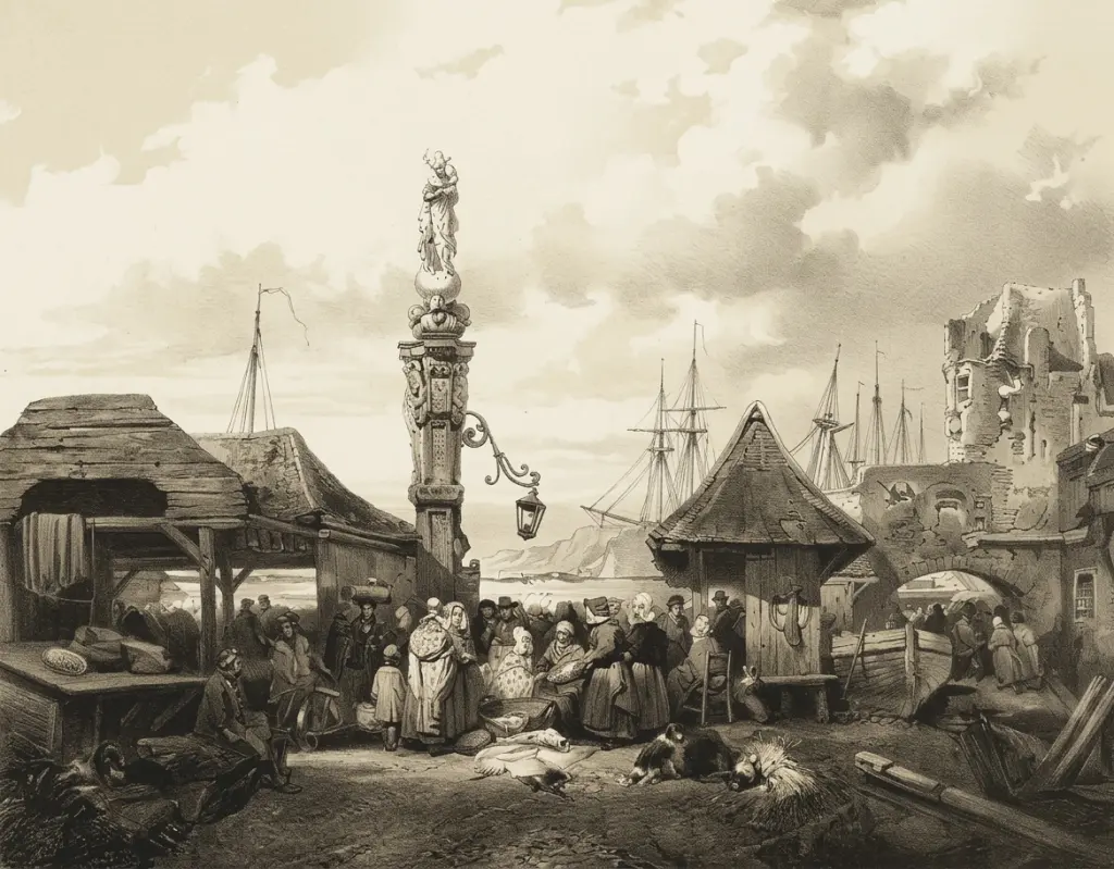 Een vismarkt in Antwerpen